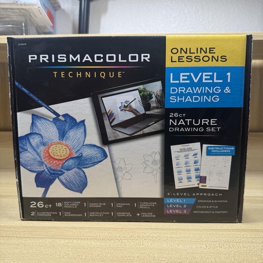 Prismacolor Technique 26ct NATURE Drawing‎ Set -Level 1 Drawing & Shading